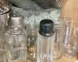 Assorted Glass Jars