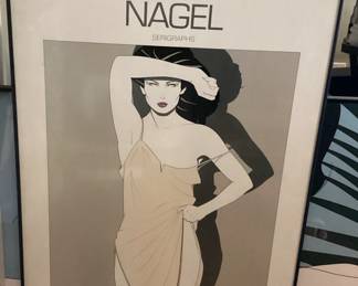 Wall Art Nagel Serigraphs by Patrick Nagel