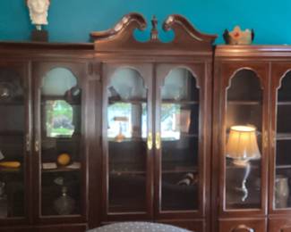 Display Case with 3 Glass Sections