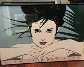 Walll Art Serigraph Palm Springs Life by Patrick Nagel