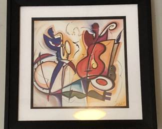 Wall Art Abstract print Spontaneous Jame by Alfred Alexander