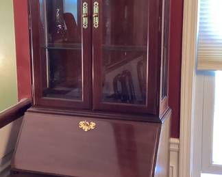 Ethan Allen Georgian Court Secretary Drop Front Cherry Desk