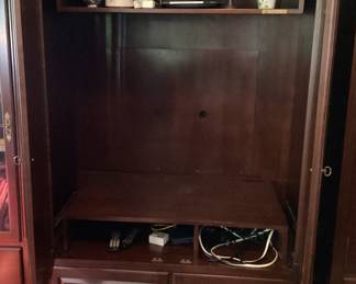 Entertainment Center 2 shelves and 2 bottom cabinets