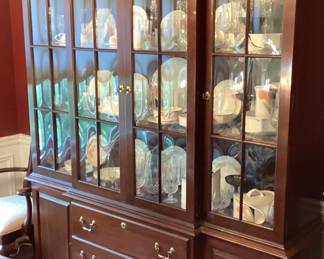 Ethan Allen American Impressions Cherry Wood China Cabinet