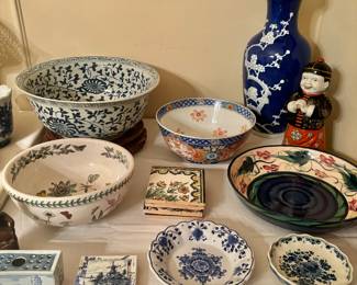 Lots of Oriental Bowls and Vases