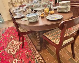 Victorian Oak Banquet Table