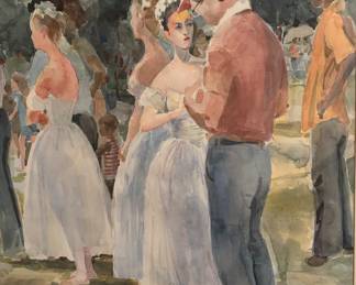 Watercolor by F Lanier