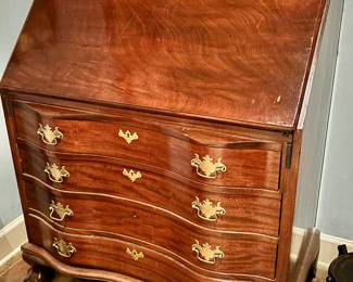 Chippendale Revival Slant Front Desk