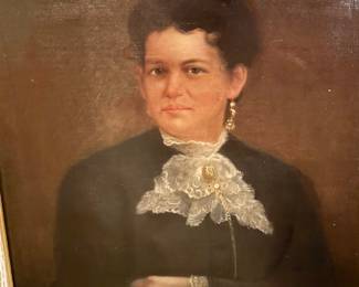 Large Portrait of Victorian Lady