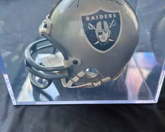 Autographed LA Raiders Fred Biletnikoff Helmet