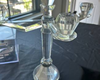 Go finger Crystal Candleabra