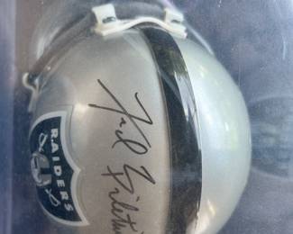 Autographed LA Raiders Fred Biletnikoff Helmet