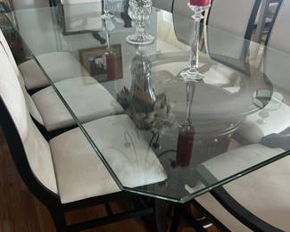 Designer Dining Room Table and 8 Chairs