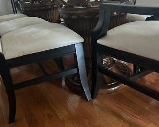 Glass Dining Table and 2 Table Bases