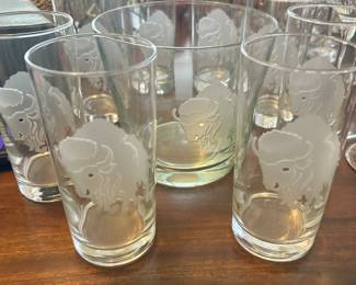 Buffalo Ice Bucket and 8 Glasses