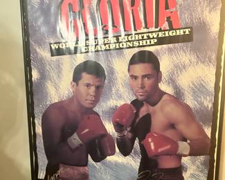 Autographed Chavez Vs. De La Hoya Poster