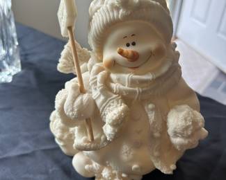 Smiling Snowman Figurine
