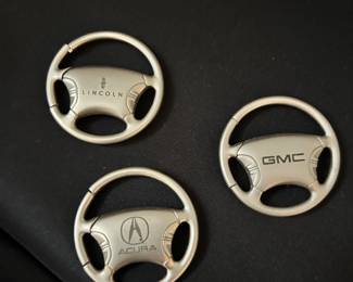 Lincoln, Acura and GMC Key Steering Wheel Key Chains