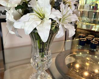 Crystal Vase and Flowers