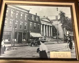 Erie Customs House Black and White Photo