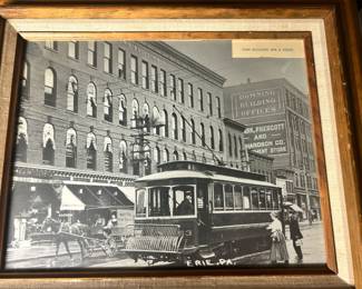 Erie Penn Building 6th and State Black and White Photo