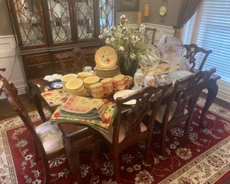 Dining table with 8 chairs