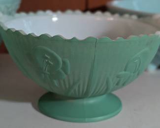 Depression Glass Nut Bowl