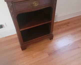 Nightstand, 2 available with glass tops 19"W 14"D 27"H
