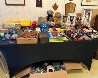 Vintage toys and children's books