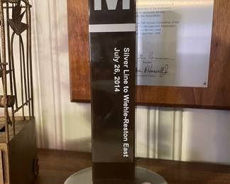 Metro Silver Line commemorative marker