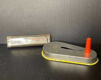Vintage Harmonica & noise maker