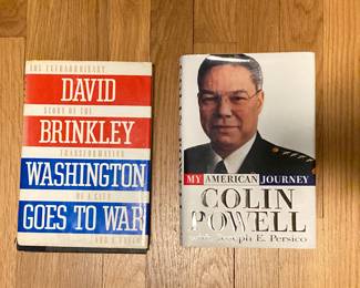 Signed copies by Colin Powell & David Brinkley