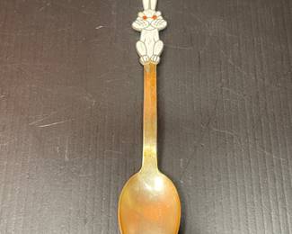 916 Sterling bunny spoon