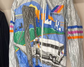 NJ Transit windbreaker vtg