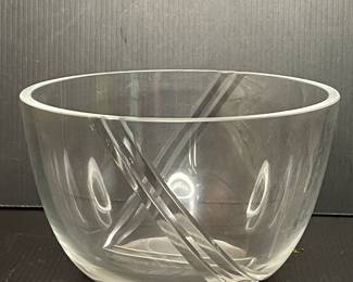 Skruf Sweden Ingegerd Raman Crystal Cut Bowl