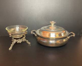 Rogers Bros serving dishes