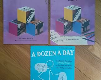 Beginning piano workbooks