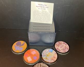 Washington National Airport coaster set vintage