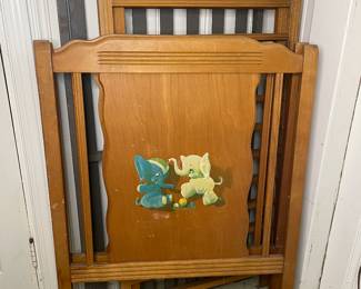 Vtg. crib - being sold for display only