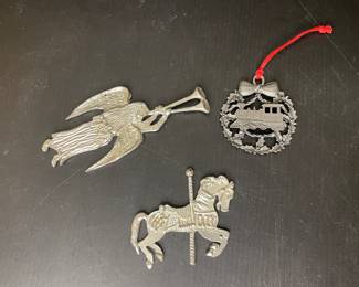 Pewter ornaments