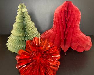 Vintage holiday honeycombs