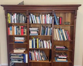 Antique book shelf - not shown are the doors and decorative carved piece for the top
