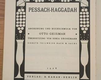 Pessach-Haggadah 1928