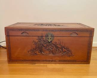 Chinese camphor wood chest