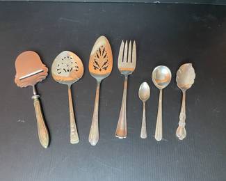 Vtg Silverplate serving utensils