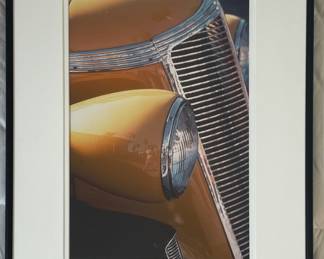Yellow Ford framed photograph, Wayne Guenther