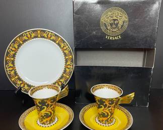 Versace Rosenthal Barocco plate & espresso set