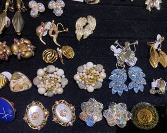 Vintage to modern clip on earrings