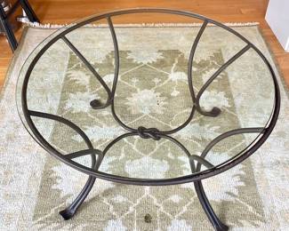 Glass coffee table small