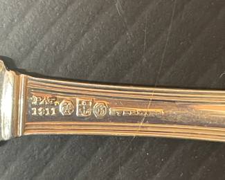 Gorham sterling silver butter spreaders, Plymouth pattern
